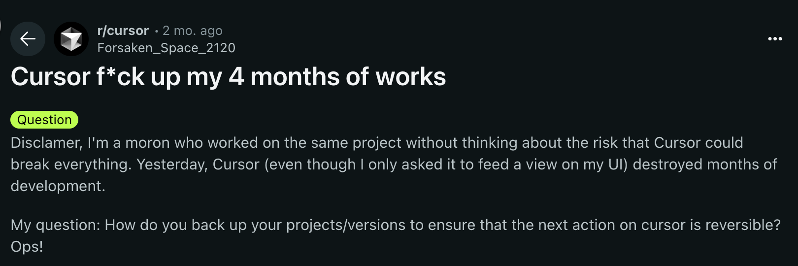 Hacker News Comment